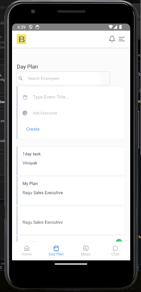 Daily Planning Interface