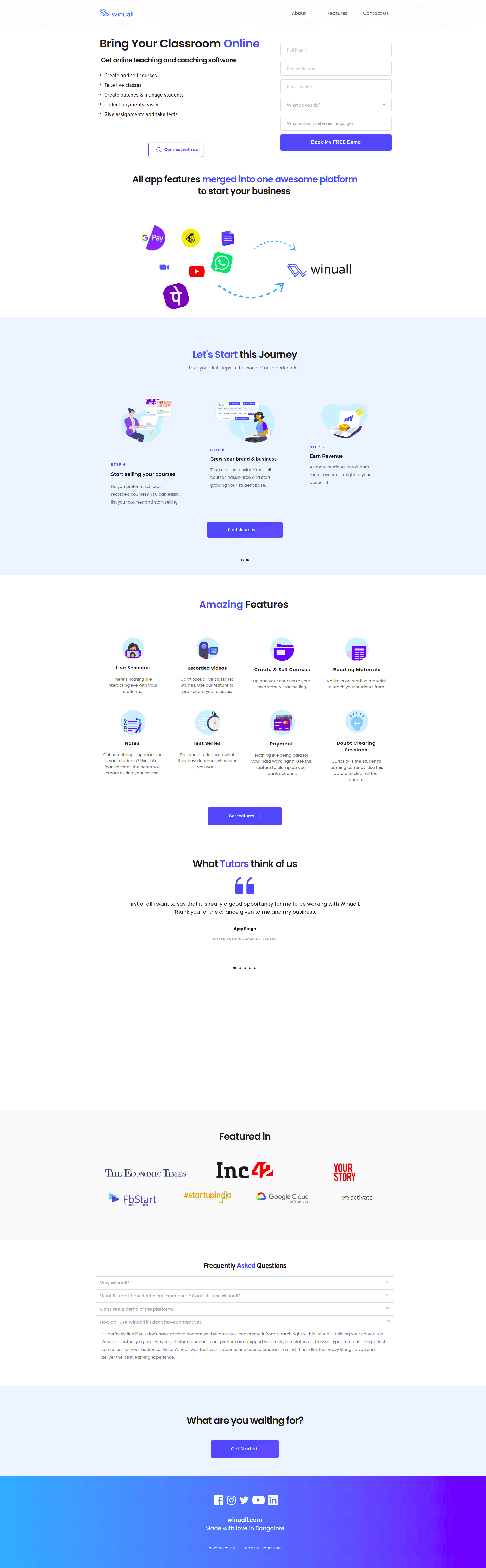 Winuall Registration Step 1