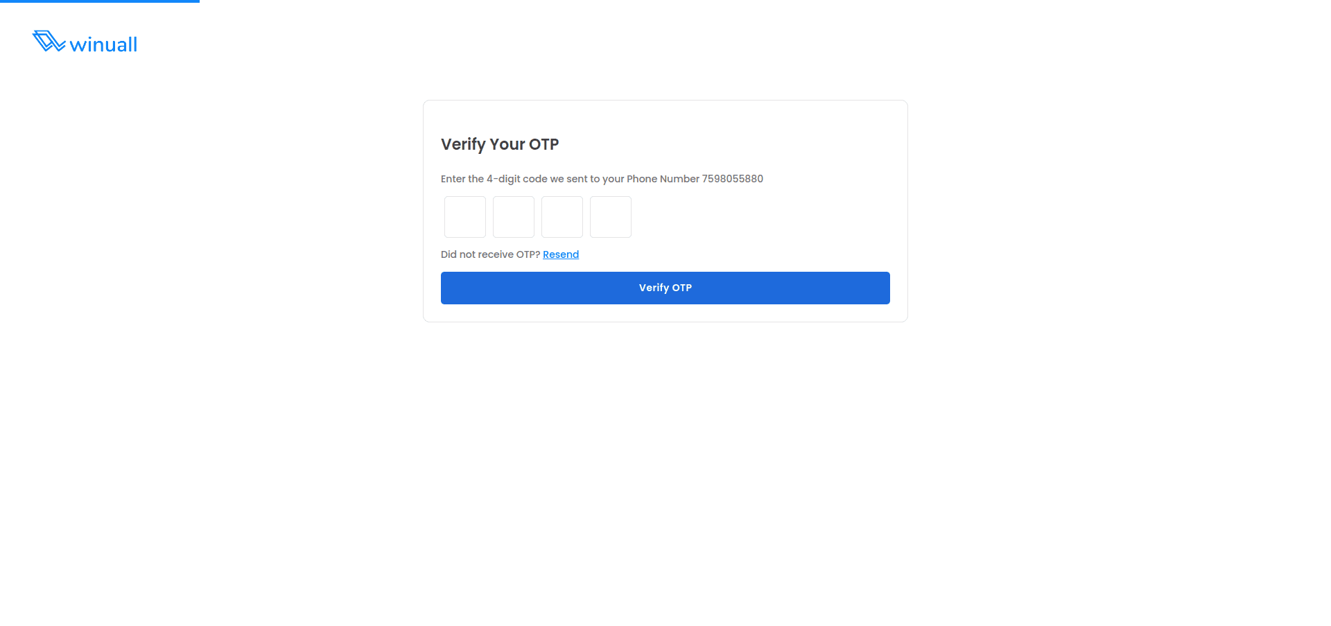 Winuall Registration Step 4